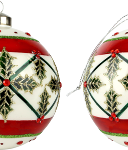 6586 GLASS BALLS NORDIC ELEGANCE S/6